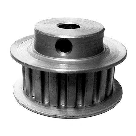 28XL037-6FA6, Timing Pulley, Aluminum, Clear Anodized,